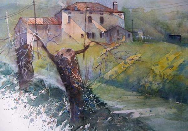 Weingut in Vo, unknow artist